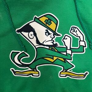 Fighting Irish Vintage Green Men's Hoodie with vintage Mascot